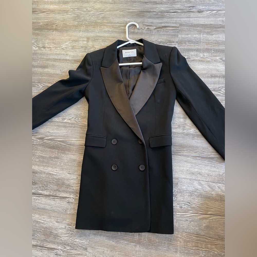 Aritzia Babaton Oversized Double-Breasted Blazer Black Size 0